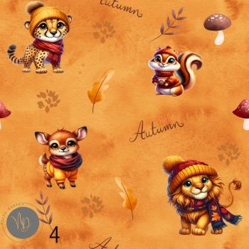 Digitales Stoffdesign - Autumn Animals - 4